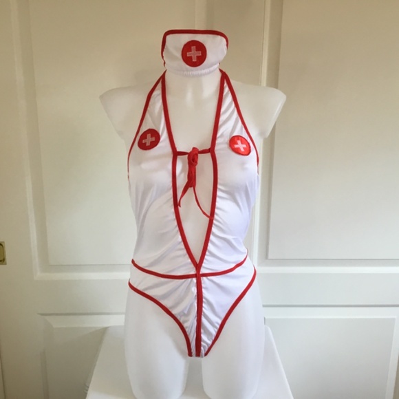 Women’s Nurse Lingerie Bodysuit - Picture 4 of 9